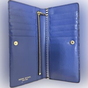 Henri Bendel Saffiano Wallet in Royal Blue